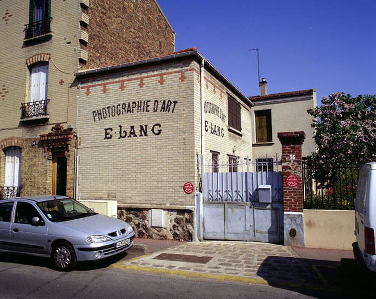 Atelier du photographe E. Lang : vue d'ensemble.