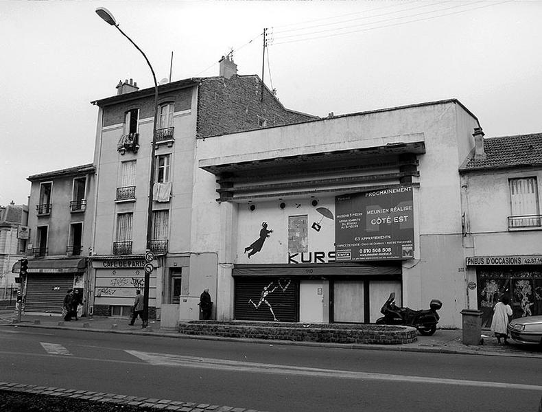 Vue de l'ancien cinéma Kursaal, 110 rue de Paris.