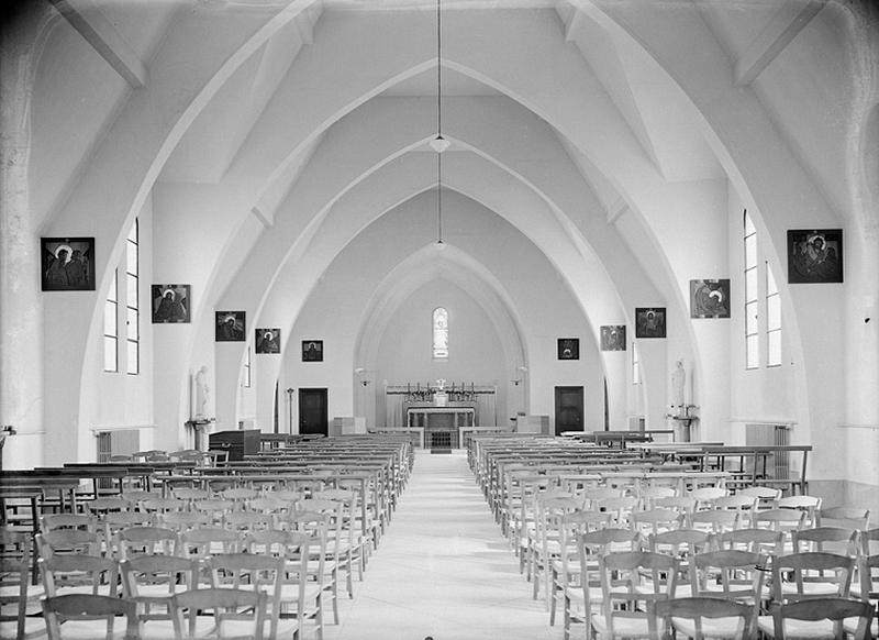 Vue intérieure d'ensemble vers le choeur.