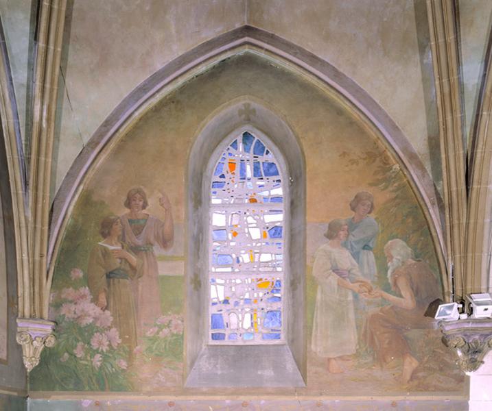 Paroi droite : charité chrétienne. Paul Pascal, 1917.