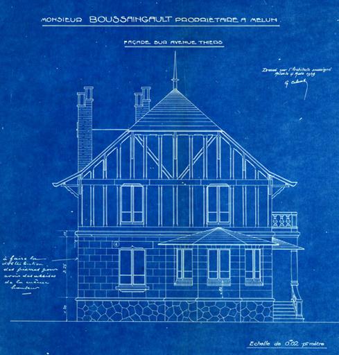 Propriété de M. Boussaingault : façade sur l'avenue Thiers, n°43 bis.