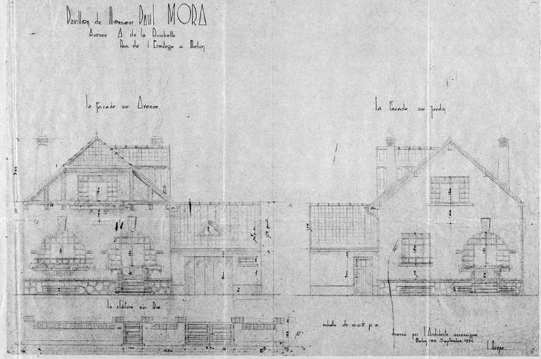 Pavillon de M. Paul Mora avenue A. de la Rochette.