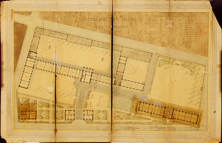 Projet de Jules Touzet : plan d'ensemble.