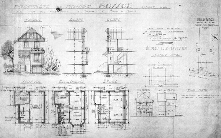 Propriété de M. Albert Bosson, rue des Fabriques.