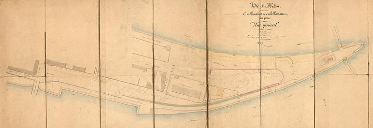 Amélioration et embellissement du port : plan général.