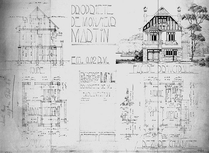 Propriété de M. Martin, lotissement de la Route de Paris.