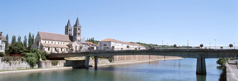 Panorama sur le grand bras de la Seine et l'extrémité orientale de l'île Saint-Etienne.