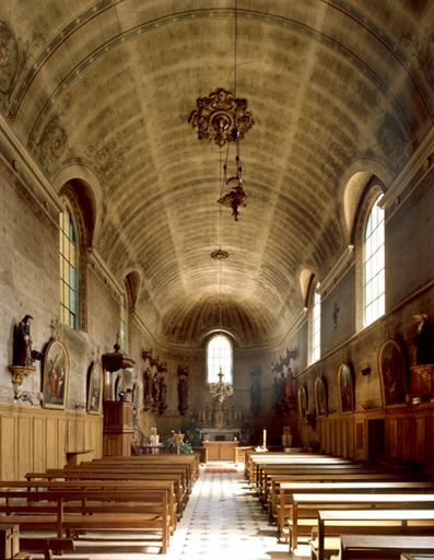 Vue intérieure de la chapelle.