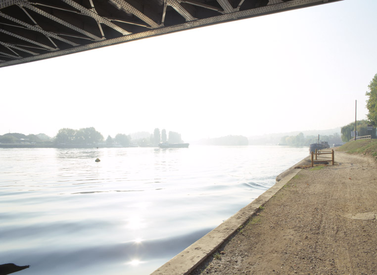 Vue du confluent de la Seine et de l'Oise.