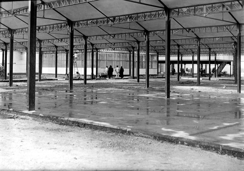 Les ateliers après la fermeture de l'usine.