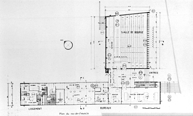 Plan du rez-de-chaussée.