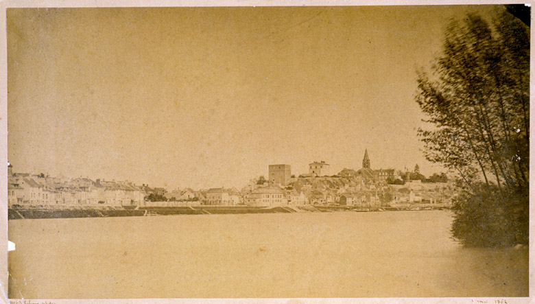 Vue d'ensemble de la ville en 1862.