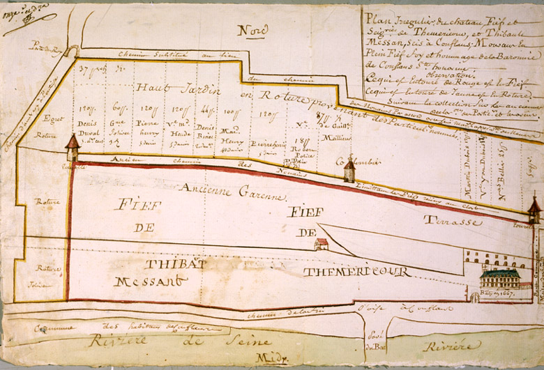 Plan du fief de Théméricourt.