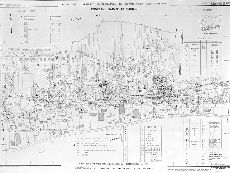 Plan des carrières, section AT.