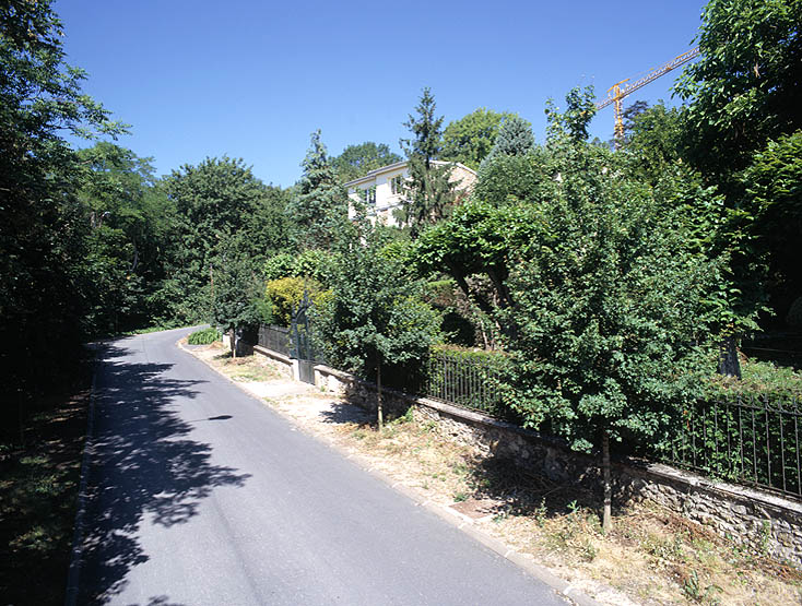 Le jardin le long de l'avenue Constance.
