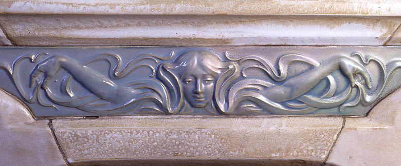 Détail d'une cheminée.