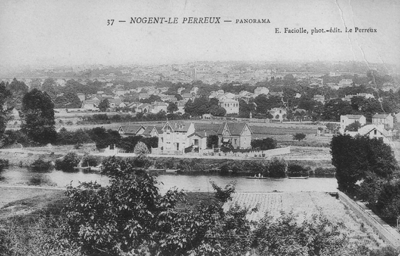 Vue depuis les hauteurs de Bry vers le Perreux.