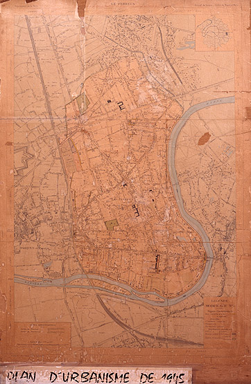 Plan d'urbanisme de 1945.