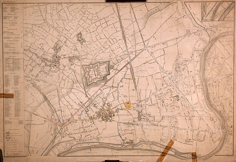 Plan vers 1880, avant que le territoire du Perreux ne devienne commune.