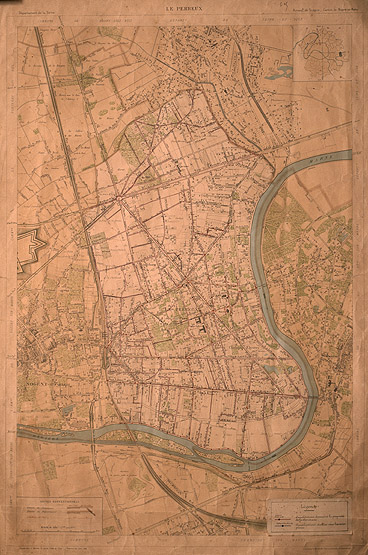 Plan de la commune au début du XXe siècle.