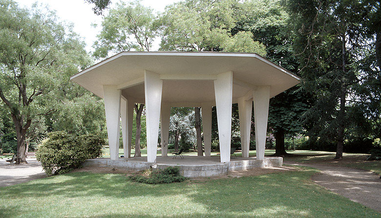 Vue du kiosque.