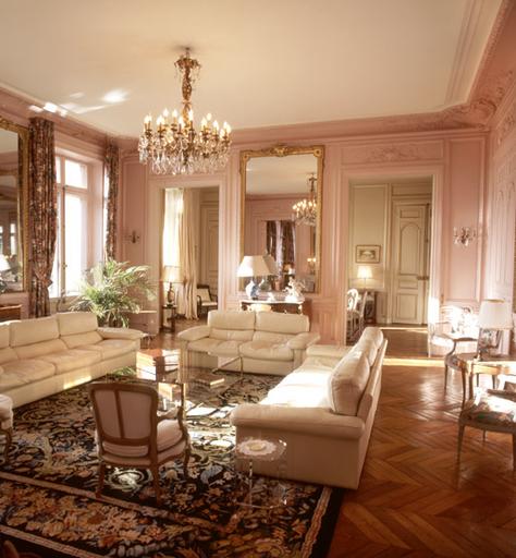 Le salon blanc, au premier étage de l'hôtel de la préfecture : vue d'ensemble, depuis le nord-est.