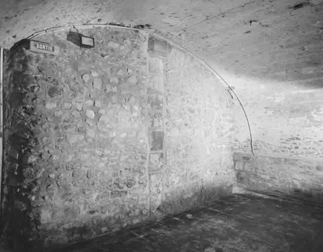 Cette maison située 52 rue Saint-Aspais comporte plusieurs caves. La plus importante (et la plus profonde) forme un berceau donnant vers la rue Saint-Aspais. Dans le mur oriental (opposé à la rue) se trouve une colonne médiévale en remploi.