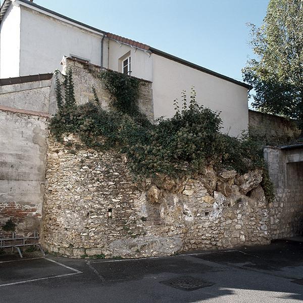 vestige d'une ancienne grotte artificielle à l'arrière du bâtiment