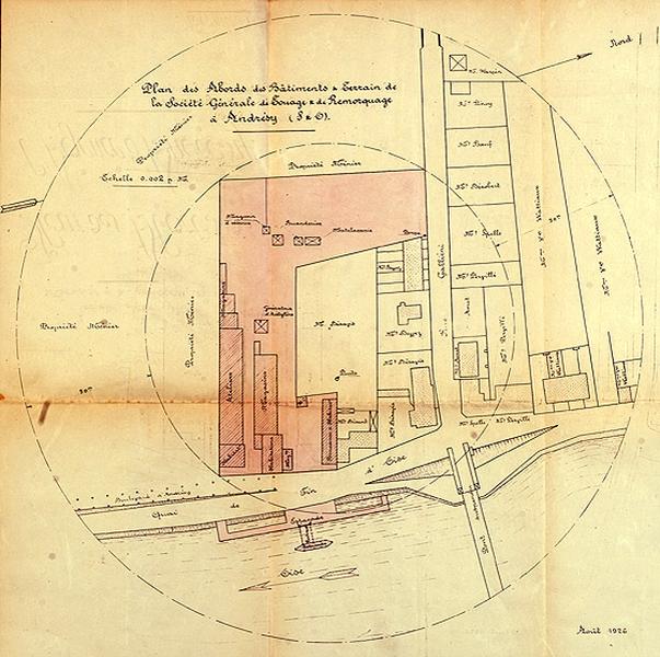 plan des abords en 1926