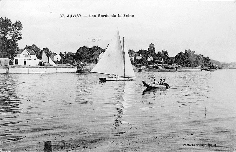 Vue de la Seine entre Juvisy et Draveil.