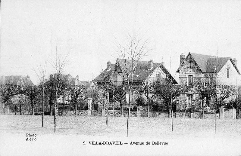 Villas le long de l'avenue de Bellevue.