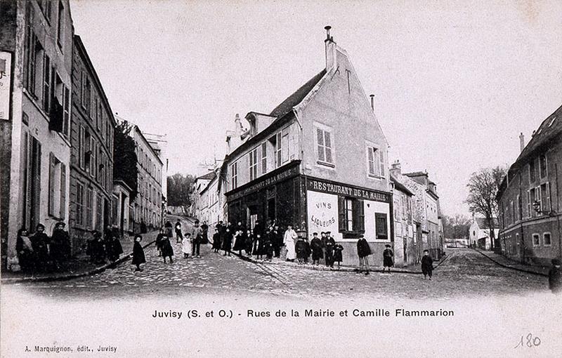 Intersection de la Grande-Rue et de la rue de l'église (actuelle rue du Dr-Vinot), au débouché de la rue Pivert.