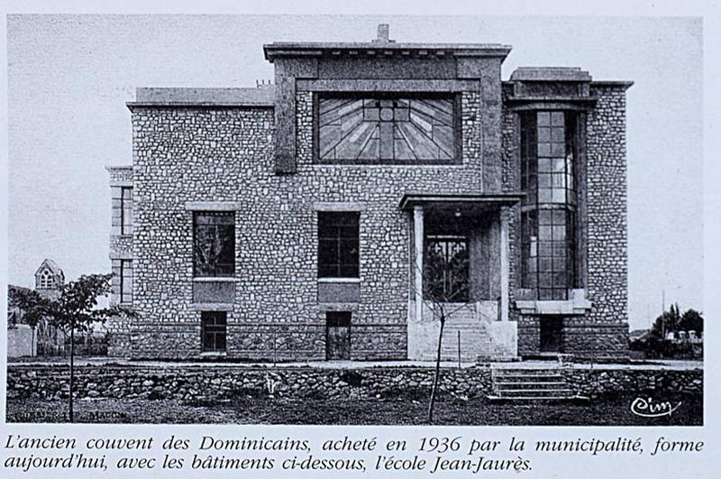 Le groupe scolaire juste achevé : photographie anonyme de l'école maternelle prise vers 1939.