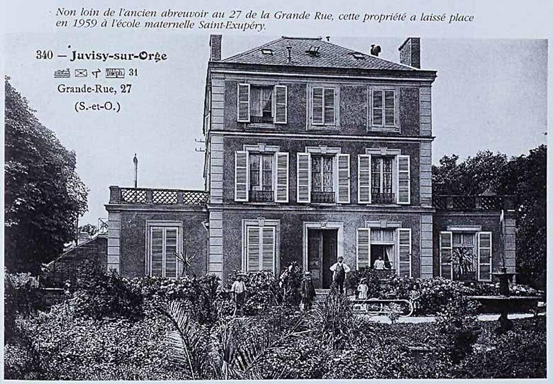 La maison du 27 de la Grande Rue qui a précédé l'école maternelle Saint-Exupéry.