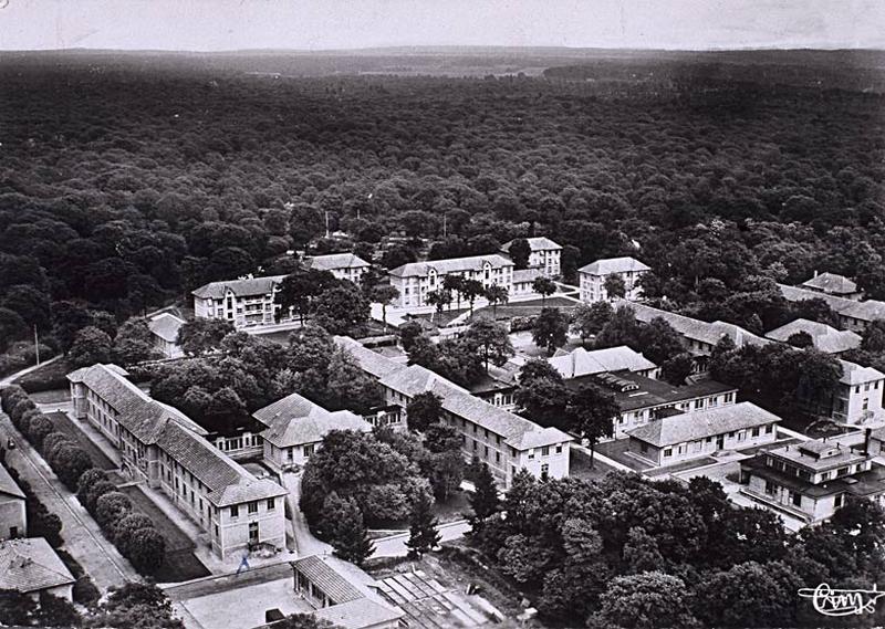 Vue aérienne, vers 1950.