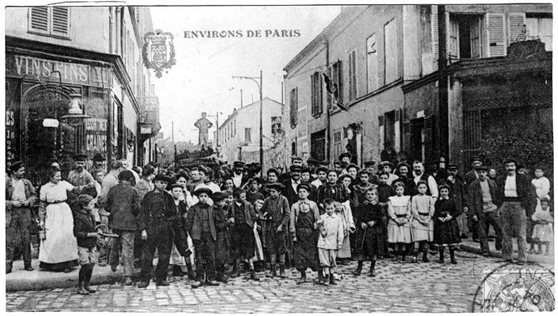 Les ouvriers de l'usine Kalker, vers 1905.