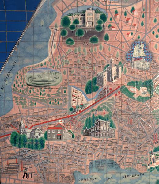 Partie gauche : le Bas-Montreuil et l'ouest de la ville.