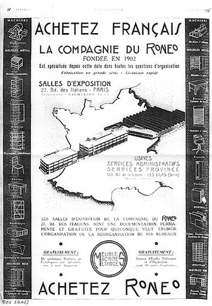 Publicité, l'Illustration, 15 octobre 1938.