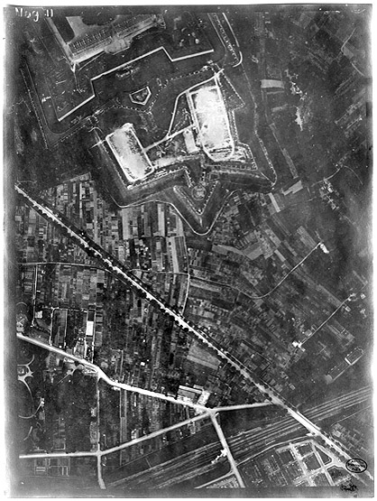 Vue aérienne du quartier du fort.