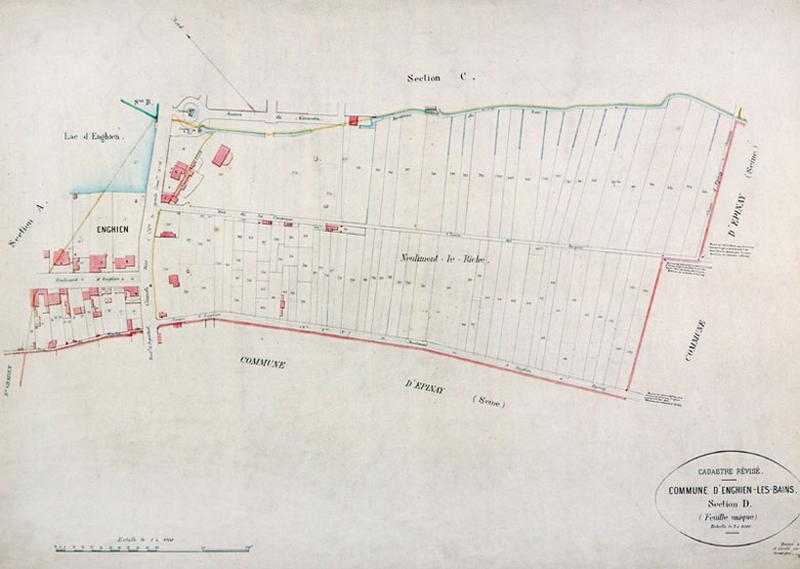 Plan cadastral, section D, 1892.
