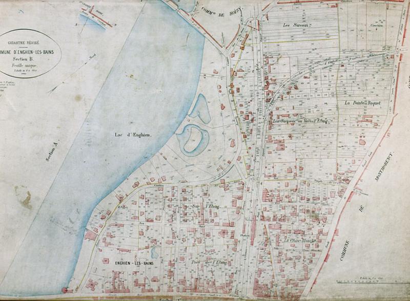 Plan cadastral, Section B, 1892.