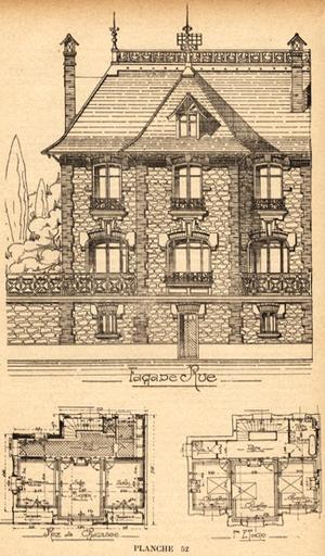 'Maison à Melun', par Petitpas. L'adresse de cette maison n'a pu être identifiée.