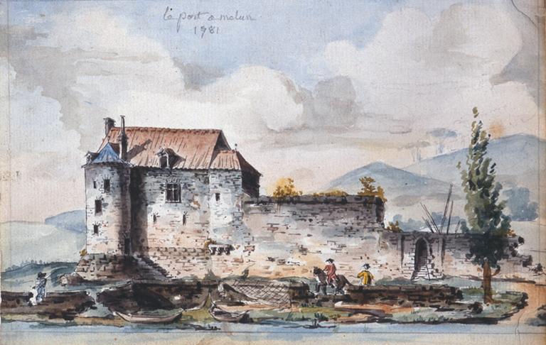 'Le port à Melun, 1781'.