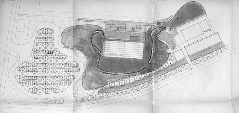 Bassin découvert : plan de situation (partie droite du document).