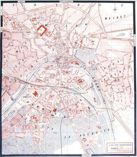 Plan de Melun en 1967.