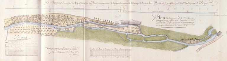 Plan des bords de l'Almont.