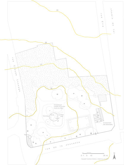 Plan du jardin.