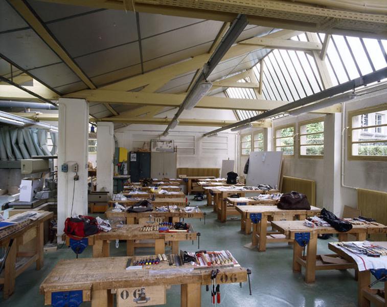 Atelier de menuiserie : vue intérieure