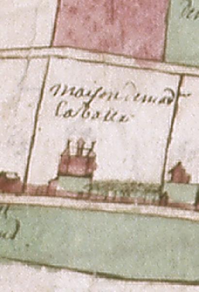 Détail du plan du nouveau domaine d'Andrésy appartenant au chapitre (1702).