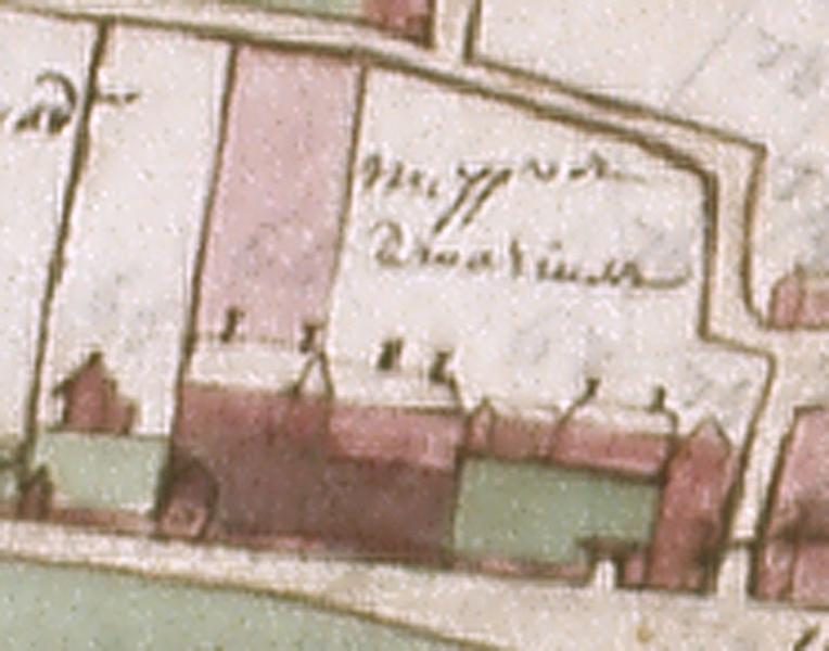 Détail du plan du nouveau domaine d'Andrésy appartenant au chapitre (1702).